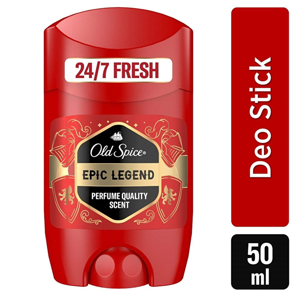 Old Spice Epic Legend Deodorant Stick for Men: 24/7 Odor Protection, Aluminum-Free Formula, Long Lasting Fragrance - Bourbon Vanilla & Cherry Tobacco