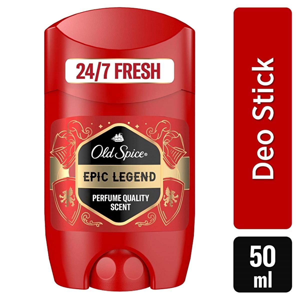 Old Spice Epic Legend Deodorant Stick for Men: 24/7 Odor Protection, Aluminum-Free Formula, Long Lasting Fragrance - Bourbon Vanilla & Cherry Tobacco