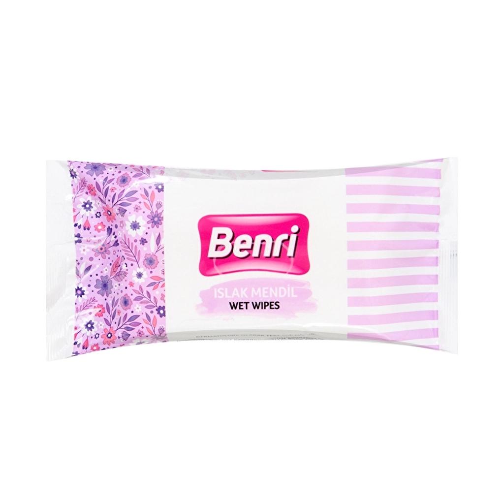 Benri Wet Pocket Tissues for Gentle Cleansing 15 Count