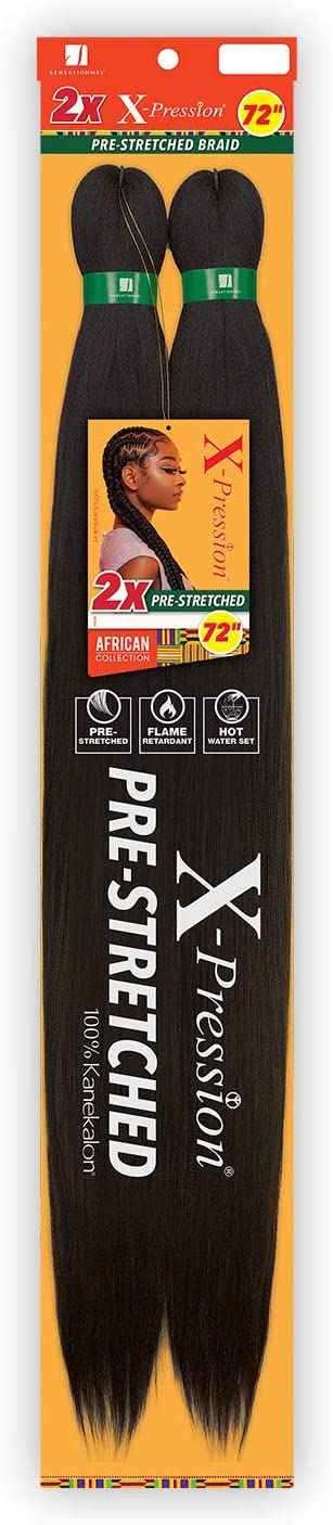 Sensationnel X-Pression 2X Pre-Stretched Braiding Hair 72"