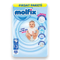 Molfix Size 3 Baby Diapers for 4-9 kg 68 Count