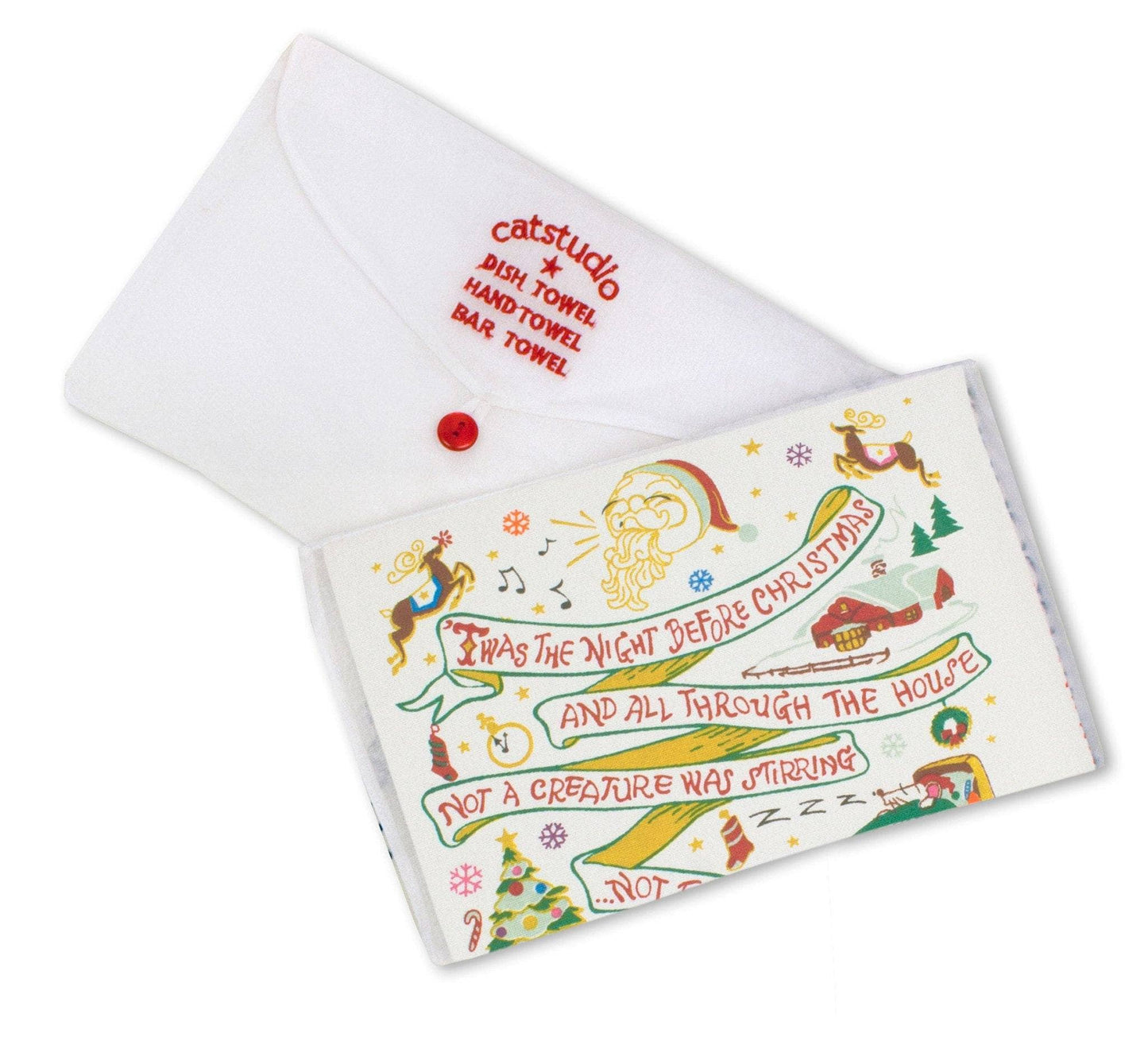 catstudio - Night Before Christmas Dish Towel