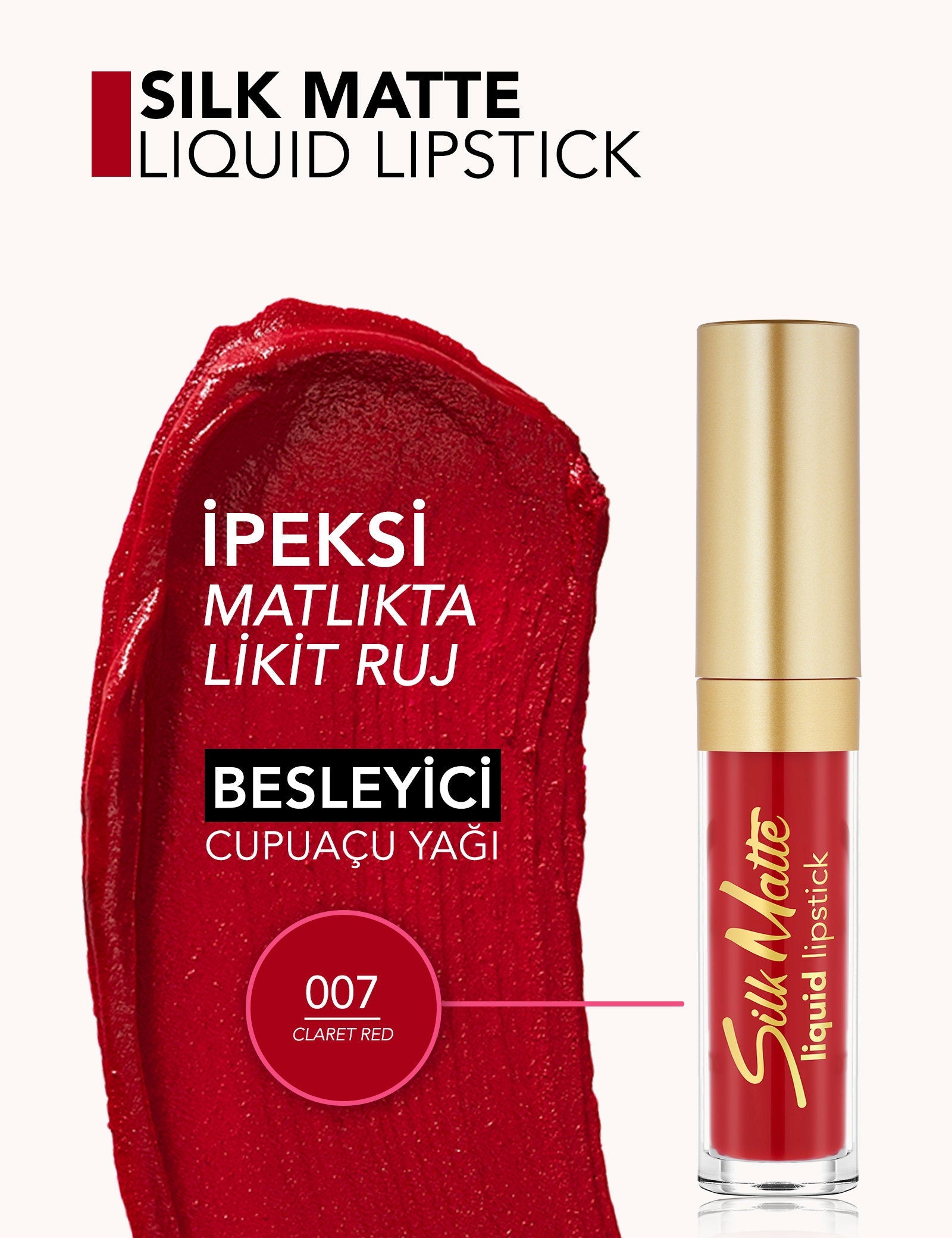 Flormar Silk Matte Liquid Lipstick Hydrating Matte Finish 4.5ml