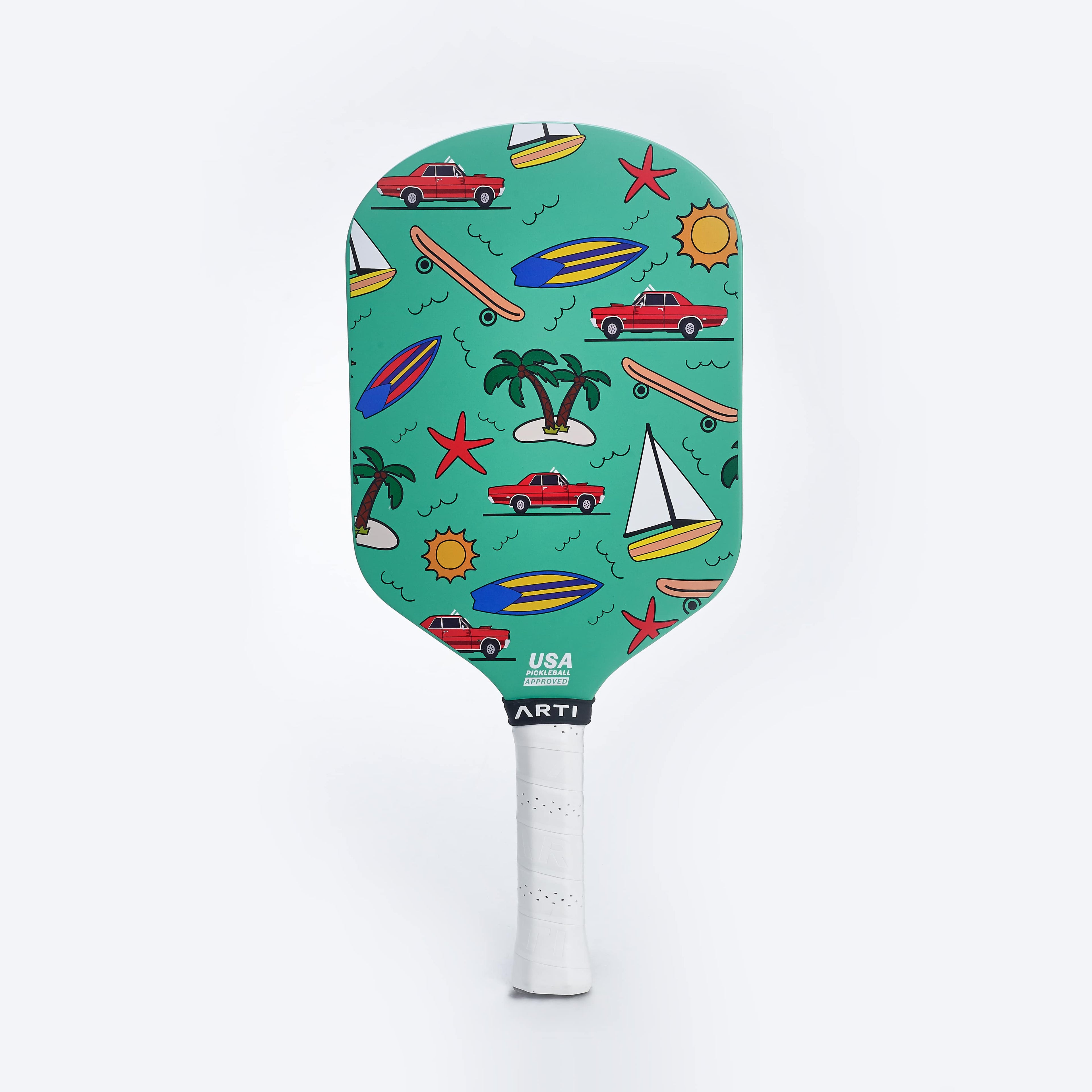 ARTI 16mm T700 Carbon Fiber "CALIFORNIA" Pickleball Paddle - USA Pickleball Approved