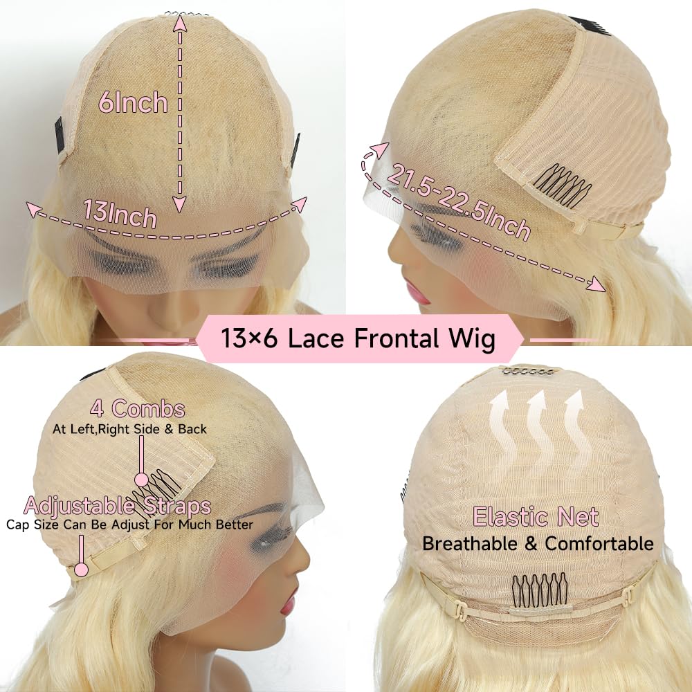 Rio Ukrainian Human Hair Body Wave Lace Front Wig - Choose Size