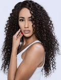 RIO Full Lace Human Hair Wig, Bohemian, Natural Black, 14"-18"