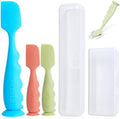 Baby Diaper Cream Spatula with Case, 1 Large 2 Mini Diaper Spatula with 2 Case