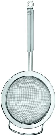 Rösle Stainless Steel Round Handle Kitchen Strainer, Coarse Mesh