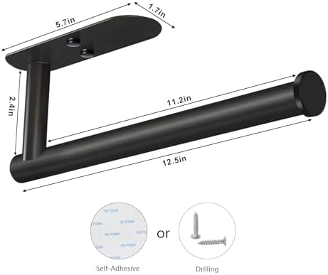 VAEHOLD Adhesive Paper Towel Holder Under Cabinet Wall Mount