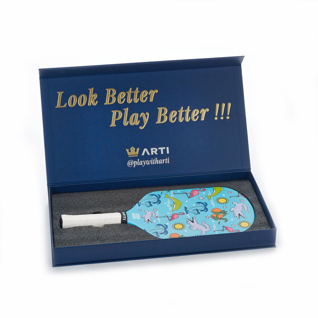 ARTI 16mm T700 Carbon Fiber "FLORIDA" Pickleball Paddle - USA Pickleball Approved