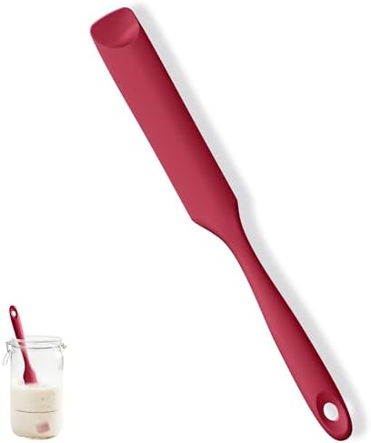 U-Taste Silicone Jar Spatula for Sourdough Starter: Long Skinny Food-Grade Jam