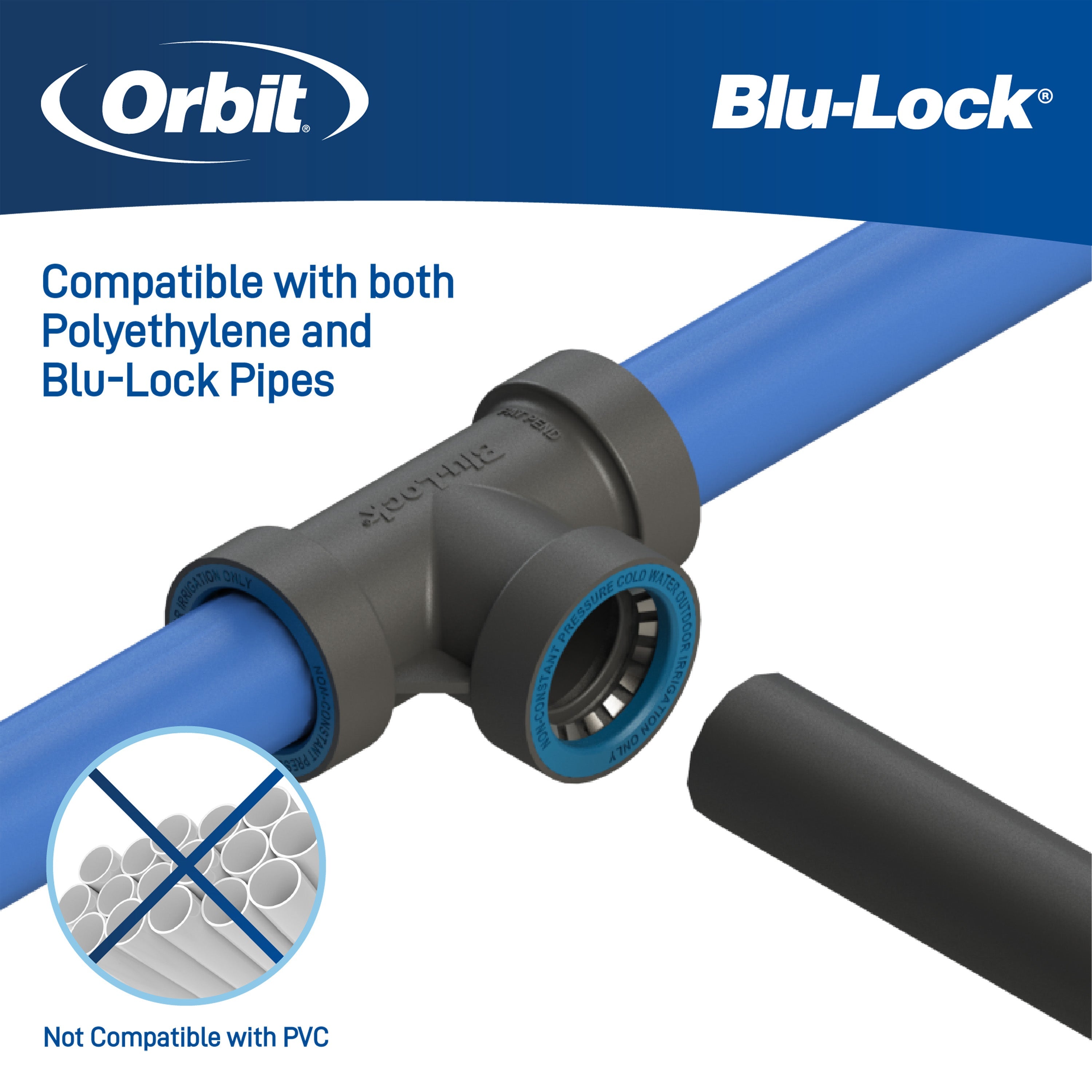 3/4" Blu-Lock Tee 31370