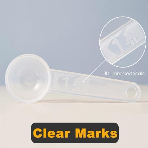 6 PCS Measuring Spoons Set, Translucent