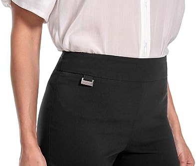Jenna Rose Women's Pull-On Dress Shorts w/D-Ring – Work & Office Casual
