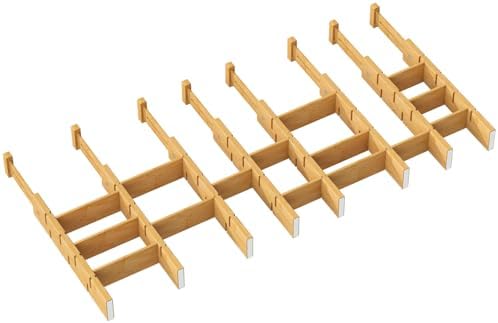 kiplant Bamboo Drawer Dividers