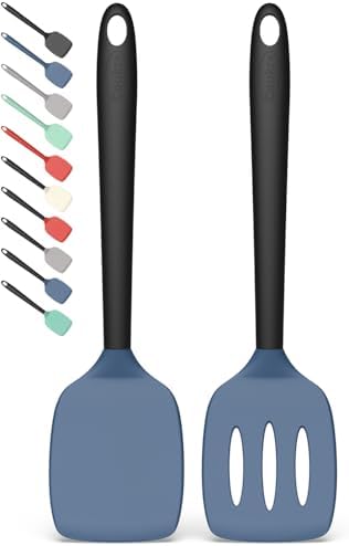 Coukre 2 Pack Silicone Spatula Set, High Heat Resistant