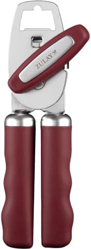 Zulay Kitchen Manual Can Opener Heavy Duty Patented Stainless Steel
