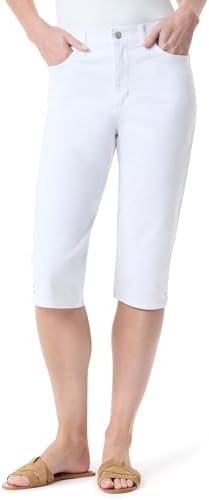 Gloria Vanderbilt Women's Amanda High Rise Skimmer Short Petite