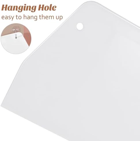 TEHAUX 2pcs Plastic Dough Scraper & Cake Decorating Tool
