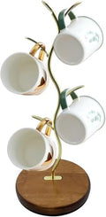 Mi hogar Leaf-Shaped Mug Tree Stand