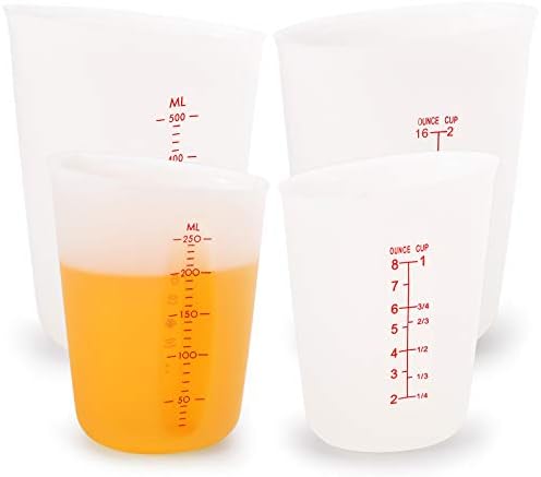 Hedume Set of 4 Silicone Flexible Measuring Cups