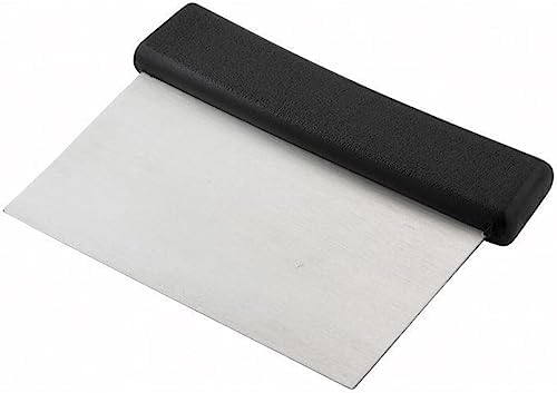 Winco Plastic Handle Winware Stainless Steel Dough Scraper 6 x 3 inches