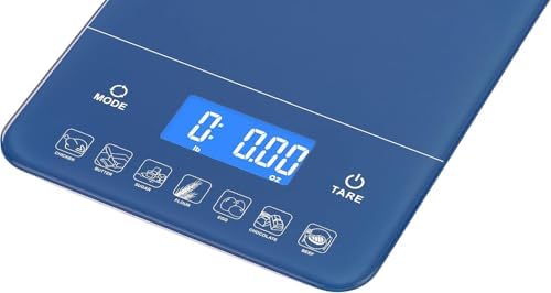 Ozeri Touch III 22 lbs Digital Kitchen Scale, in Tempered Glass