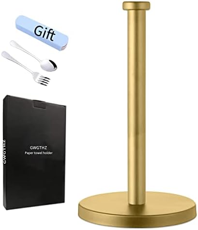 Stainless Steel Gold Paper Towel Holder Countertop