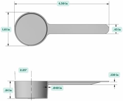 1.5 Tablespoon Long Handle Plastic Measuring Spoon