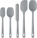 ChefAide 5 Pieces Silicone Spatulas Set, Heat Resistant Rubber Spatula