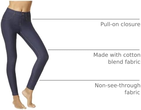 HUE Women's Essential Denim Leggings