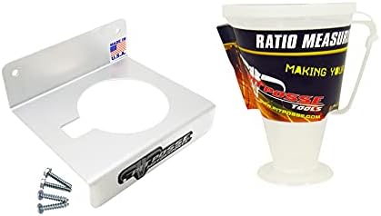 Pit Posse PP3346 Ratio Measuring Cup w/Lid And Aluminum Caddie Combo-