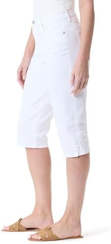 Gloria Vanderbilt Women's Amanda High Rise Skimmer Short Petite