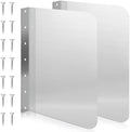 2 Pcs Stainless Steel Side Splash Guards