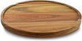 9" Acacia Wood Lazy Susan Organizer Kitchen Turntable
