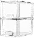 Vtopmart 2 Pack Large Stackable Storage Drawers