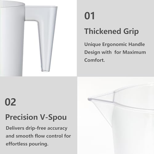 32oz Measuring Pitcher with Permanent Laser-Etched Markings
