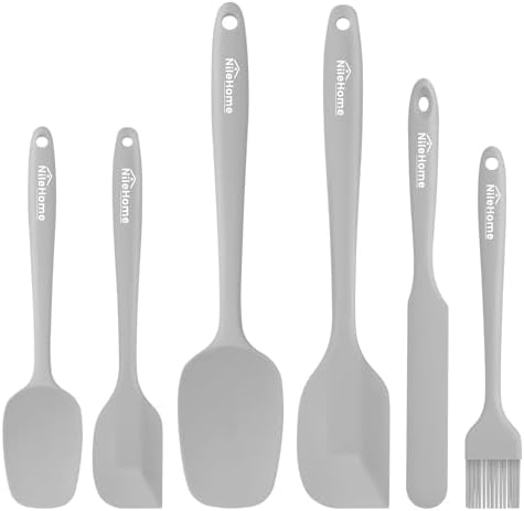 NileHome 6 Pieces Silicone Spatula Set