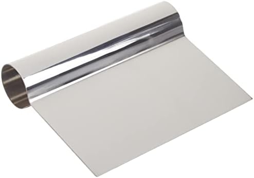 Winco 5 1/4" x 4 1/4" Stainless Steel Dough Scraper
