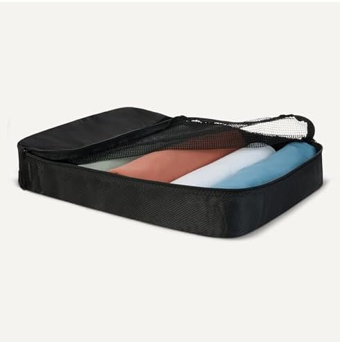 Amazon Essentials 4-Piece Packing Cubes Travel Accessories Set, Luggage