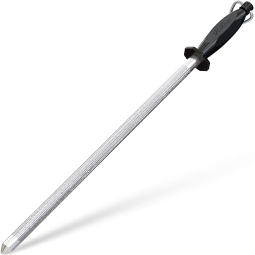 Utopia Kitchen Knife Sharpener Rod 12 Inch Honing Rod