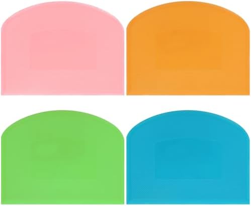 4 Pcs Flexible Dough Scraper, Pastry Cutter