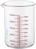 High Borosilicate Glass Measuring Cup-V-Shaped Spout, 500ml Glass Measuring