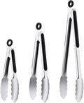 7/9/12 Inch Kitchen Tongs Set, Stainless Steel Cooking Tongs