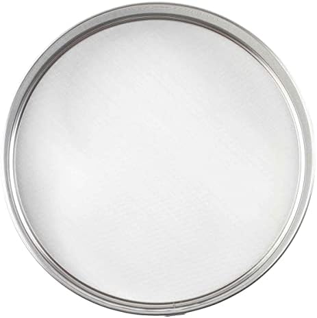 Tablecraft Fine Mesh Sieve Strainer, 12-Inch Round Ultra-Fine Stainless Steel