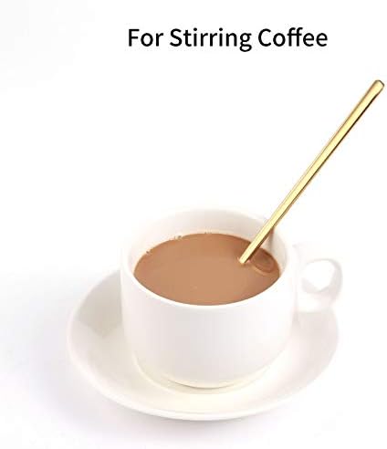 4 PCS 6.7 Inches Coffee Spoons, Stirring Spoons, Tea Spoons Long Handle