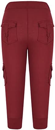 Cargo Capris for Women Casual Summer 2026 Plus Size Capri Pants Lightweight