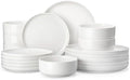 MALACASA 18 Pcs Porcelain Plates and Bowls Sets, Dinnerware Set