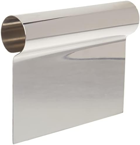 Winco 5 1/4" x 4 1/4" Stainless Steel Dough Scraper