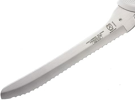 Mercer Culinary Ultimate White, 8 Inch Offset Bread Knife